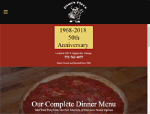 Tablet Screenshot of dinospizzachicago.com